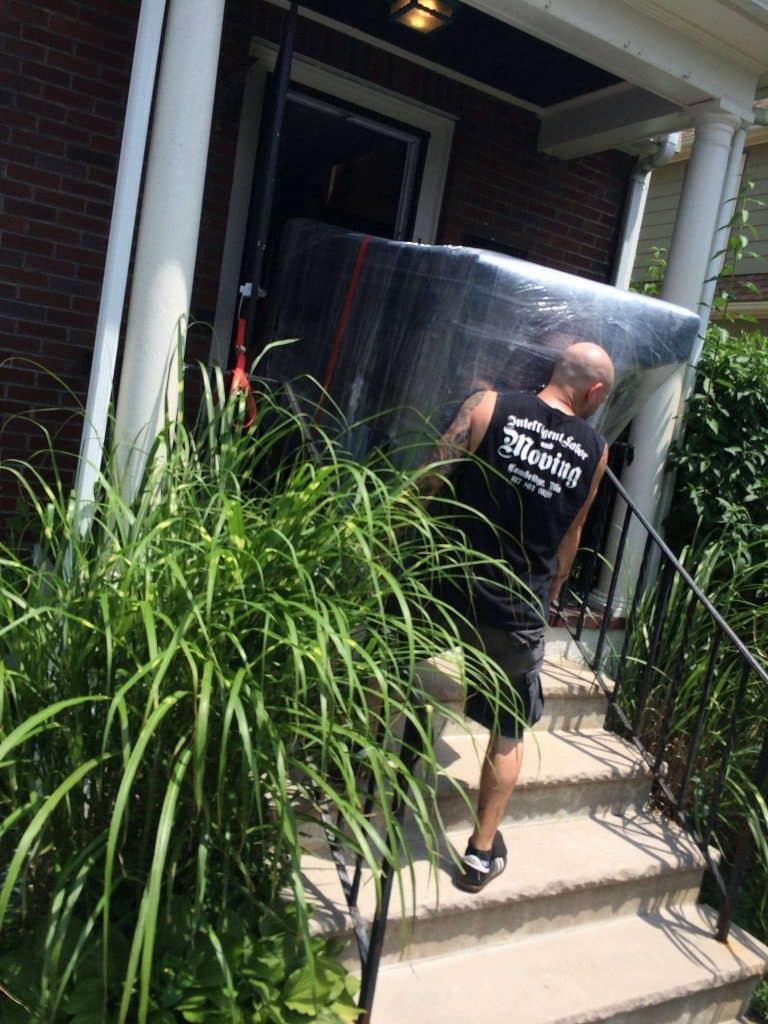 vinnie moving a sofa